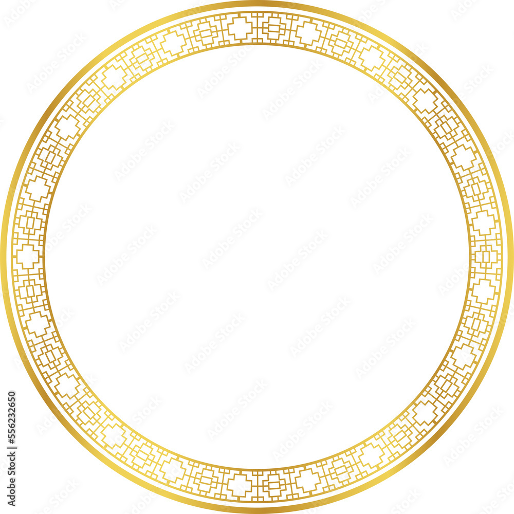 Luxury golden round frame botanic garden vingate pattern Luxury golden round frame botanic garden vingate pattern