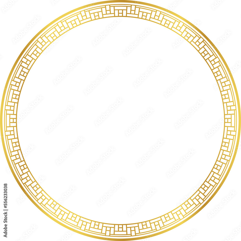 Luxury golden round frame botanic garden vingate pattern Luxury golden round frame botanic garden vingate pattern