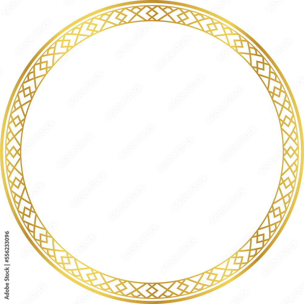 Luxury golden round frame botanic garden vingate pattern Luxury golden round frame botanic garden vingate pattern