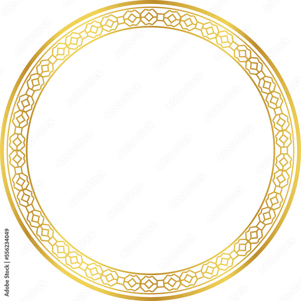 Luxury golden round frame botanic garden vingate pattern Luxury golden round frame botanic garden vingate pattern