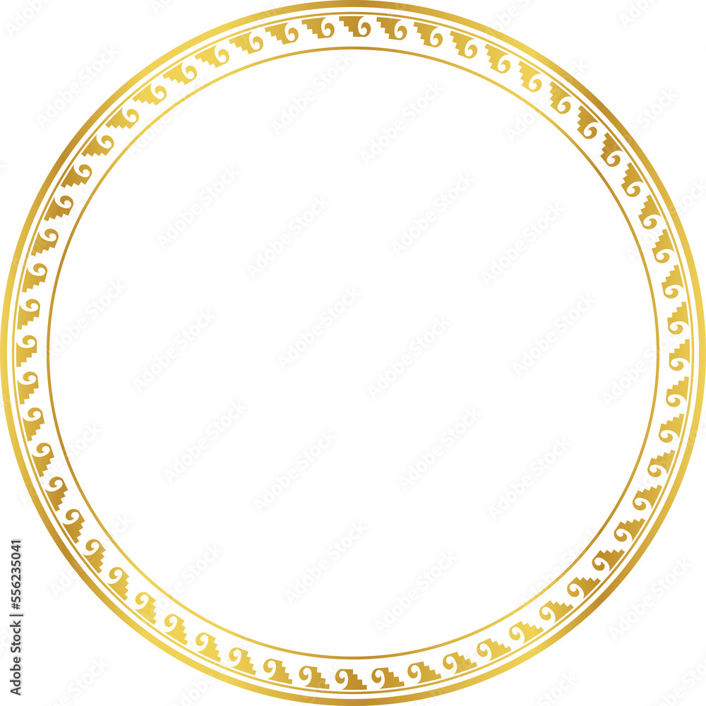 Luxury golden round frame botanic garden vingate pattern Luxury golden round frame botanic garden vingate pattern