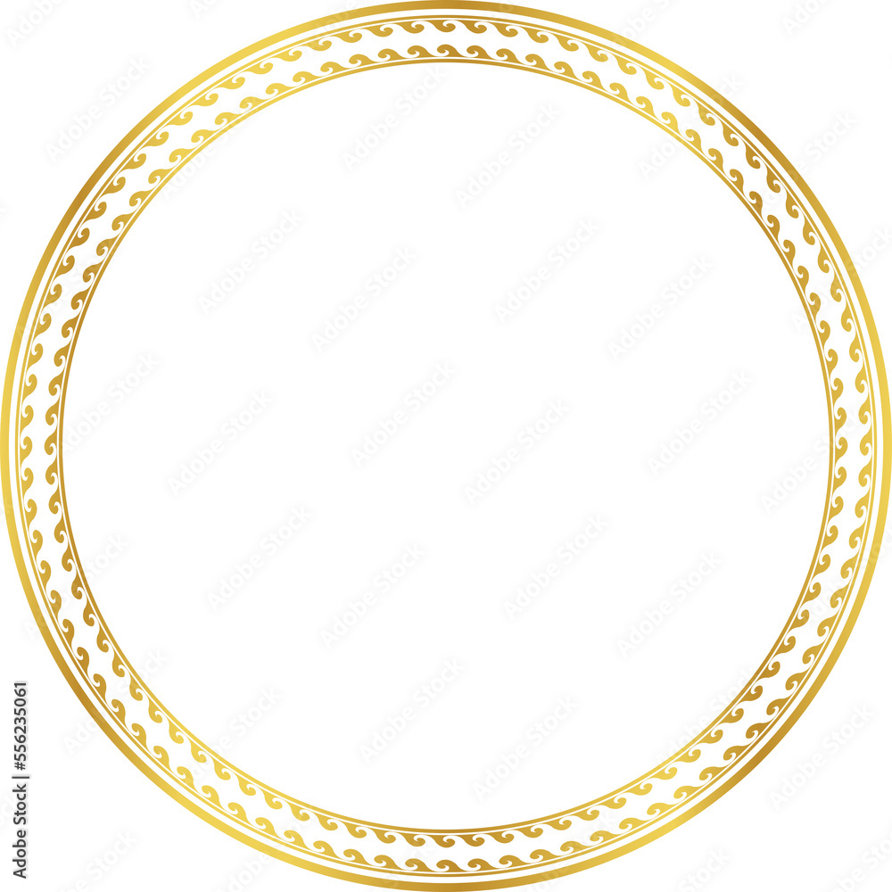 Luxury golden round frame botanic garden vingate pattern Luxury golden round frame botanic garden vingate pattern
