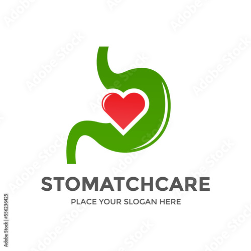 Stomach care vector logo template. This design use stomach symbol. Suitable for medical.