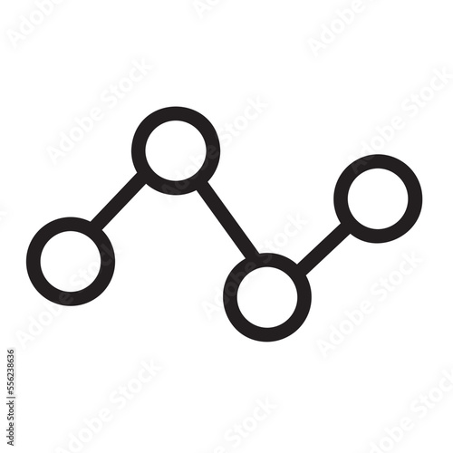 line graph line icon