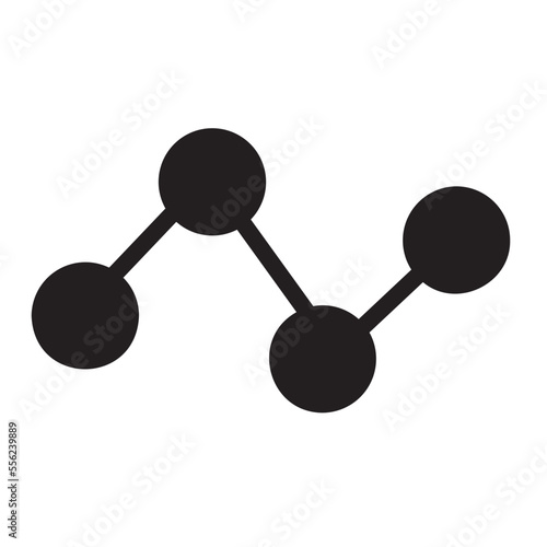 line graph glyph icon