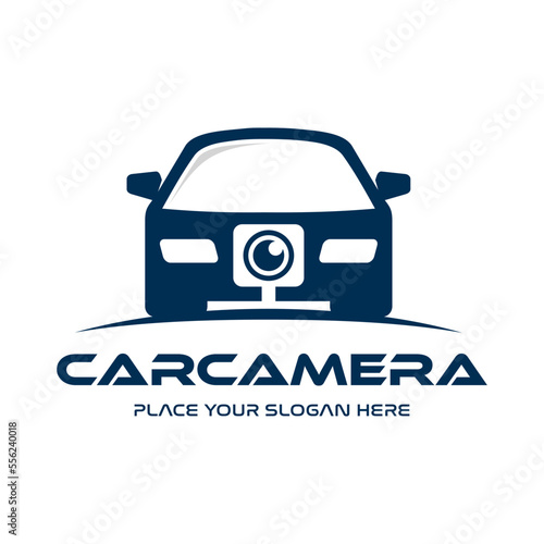 Car camera vector logo template. This design use transportation symbol. Suitable for capture technology.