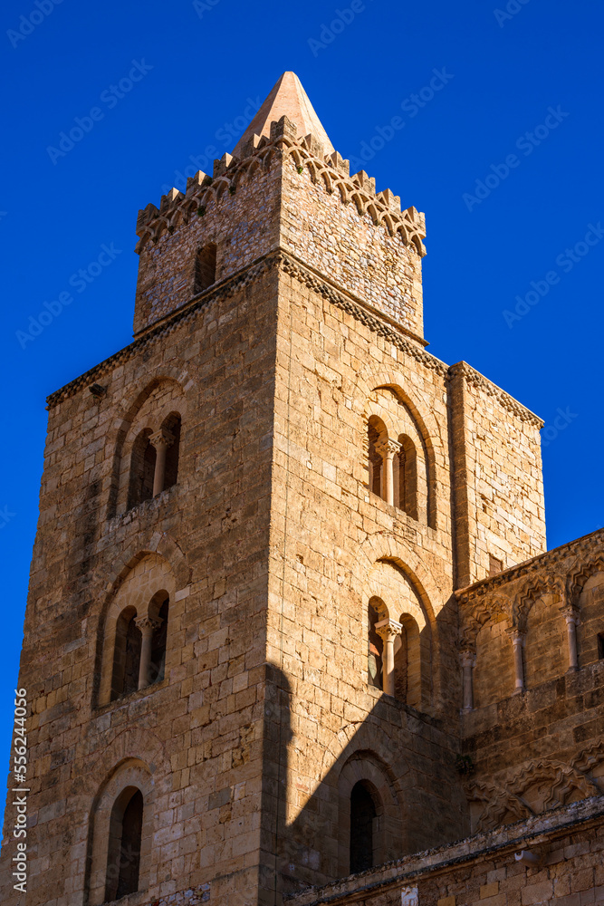 Cefalù Cathedral one of the best Arab-Norman buildings in Sicily island, Italy
