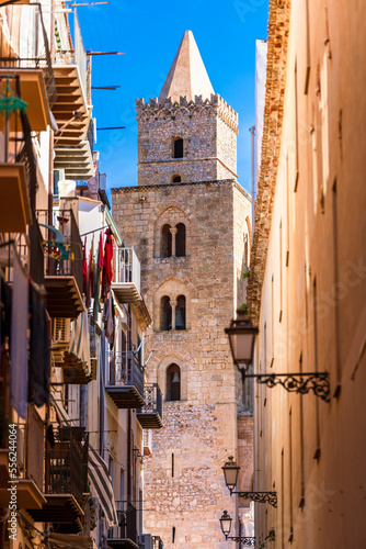Cefalù Cathedral one of the best Arab-Norman buildings in Sicily island, Italy © SerFF79