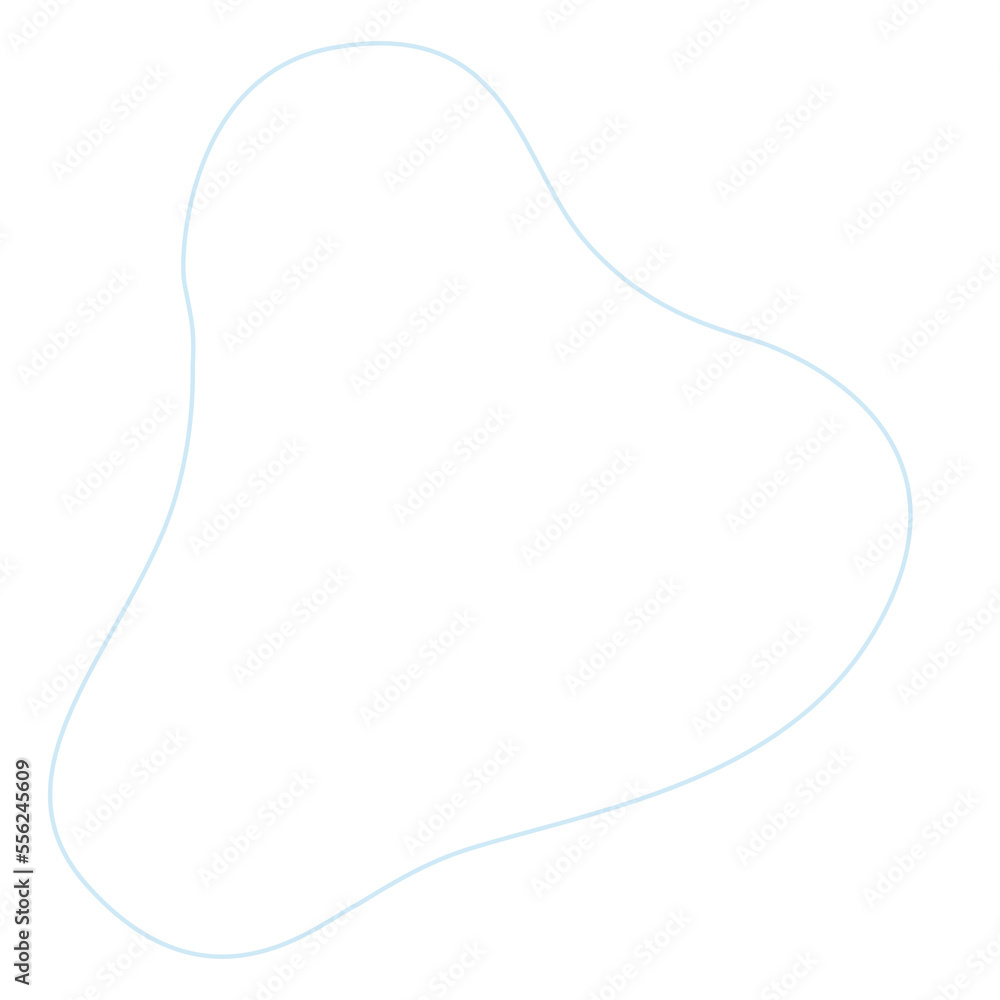 PNG. Blue blob line art outline. PNG. Blue blob line art outline.