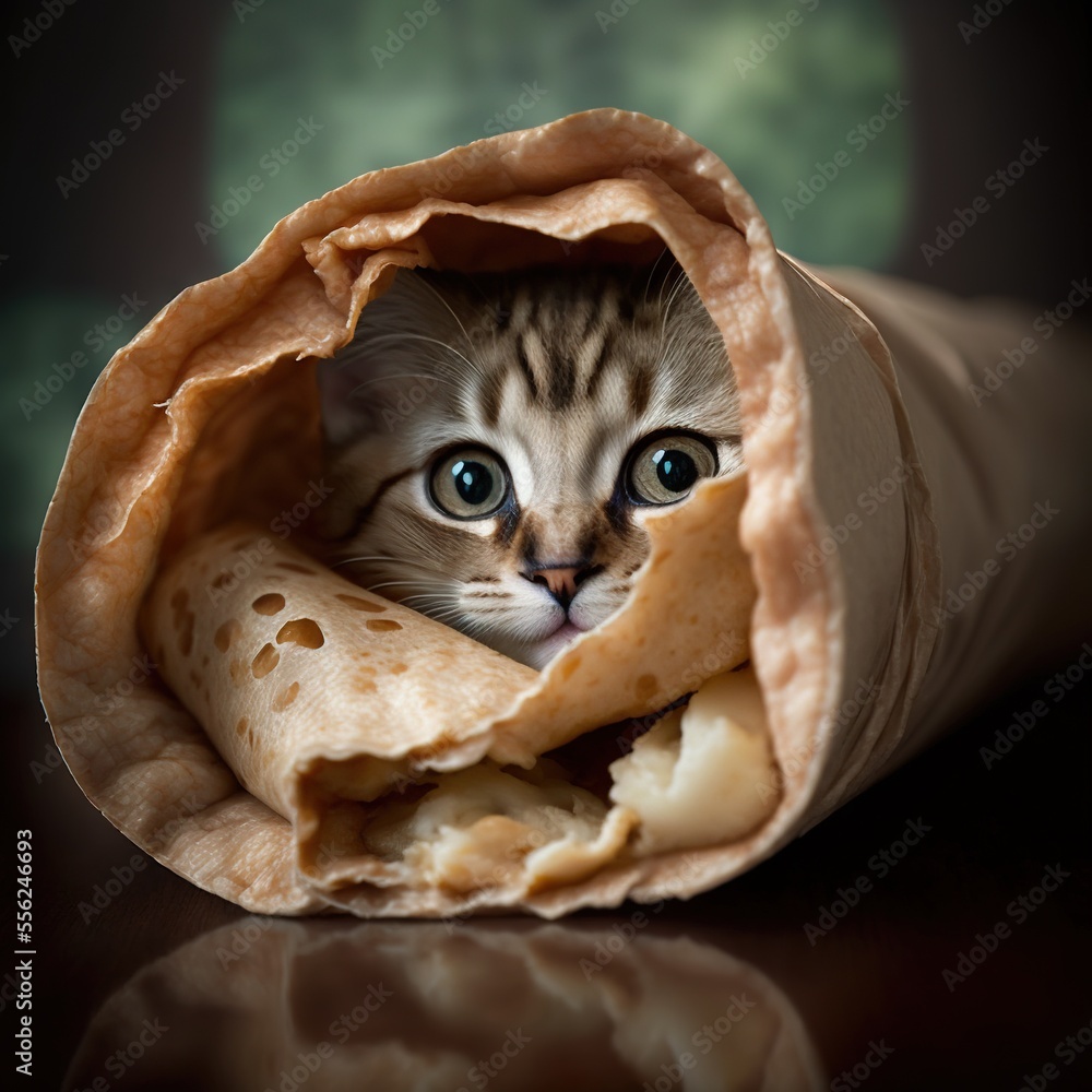 Burrito kitten online
