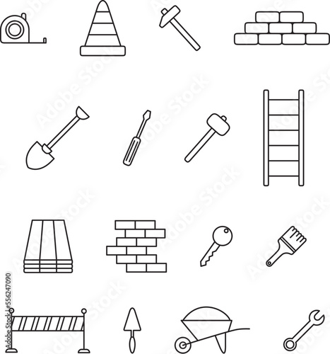 construction icons collection