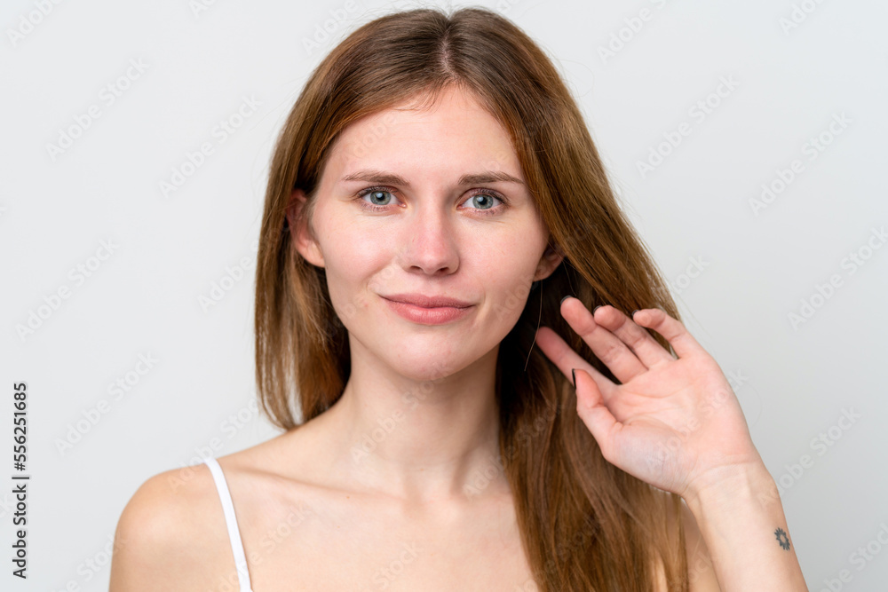 Young English woman . Close up portrait Young English woman . Close up portrait