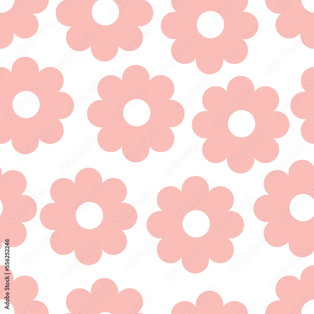 Seamless flower fabric design like ornament vector. Suit for package design, wallpaper, fashion print.