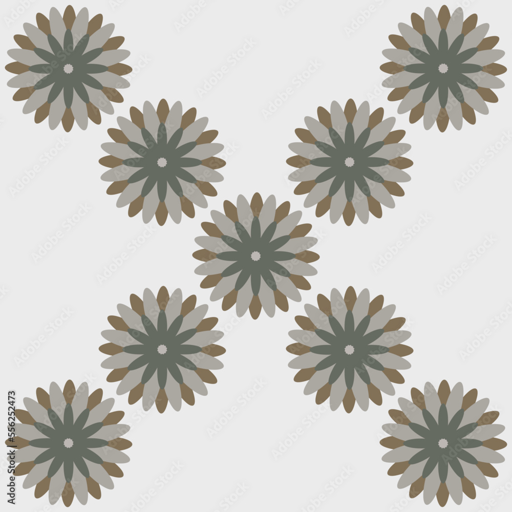 Obraz premium Seamless vintage flower fabric design like ornament vector. Suit for package design, wallpaper, fashion print.