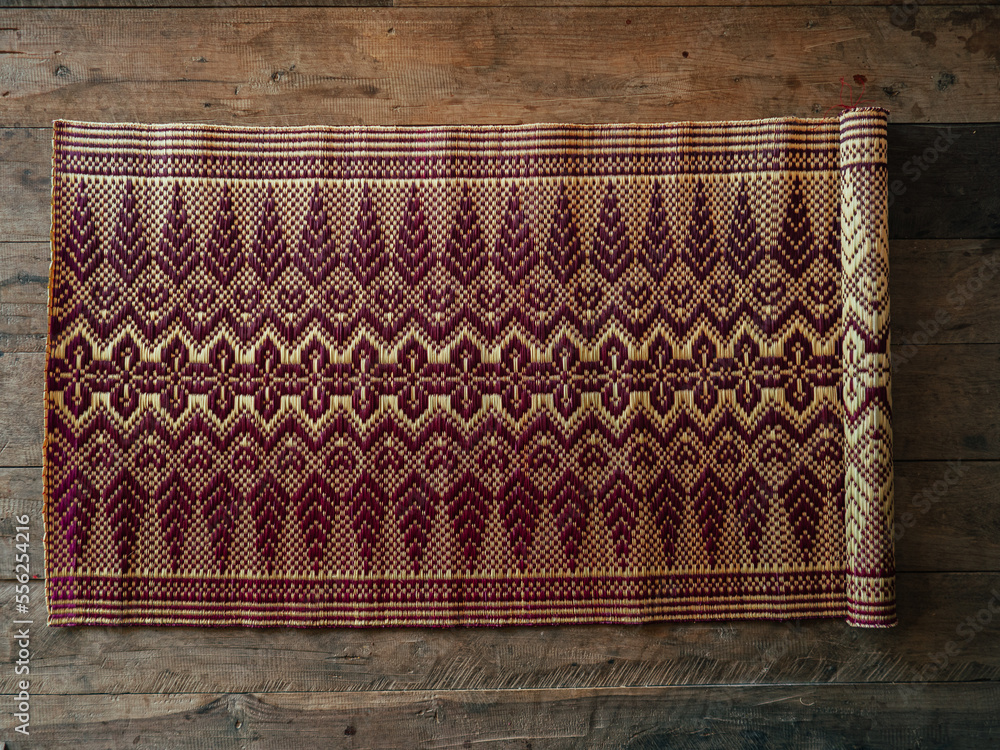 Reed mats, folk wisdom rural areas processing of local plants combining