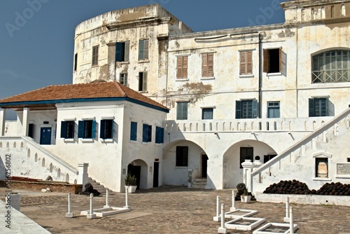 Cape Coast Castle is the largest of the buildings that contain the legacy of the Transatlantic Slave Trade and is a UNESCO World Heritage Site. Ghana. Africa