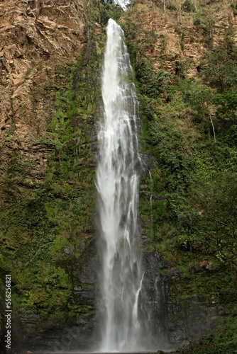 View of Wli waterfall, 80 meters high. The highest in West Africa. Located in Hohoe village, Volta region. Ghana. photo
