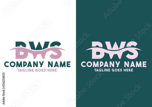 Letter BWS logo design template, BWS logo
 photo