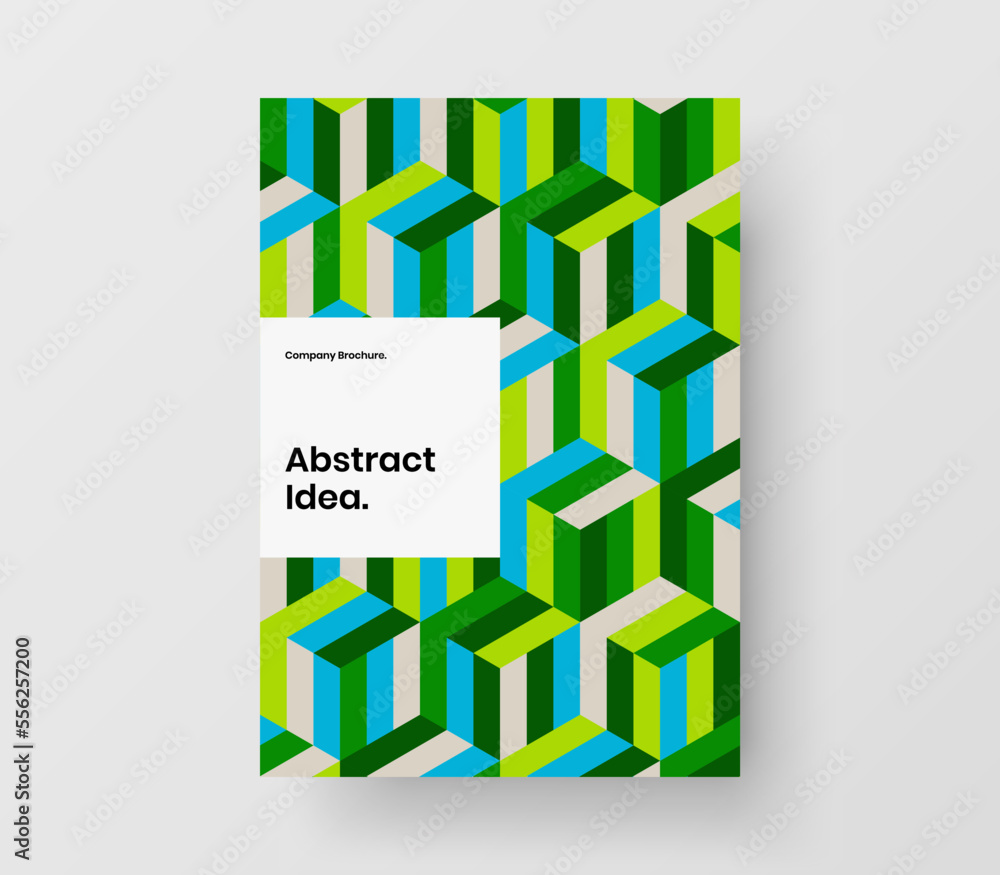 Premium presentation A4 design vector illustration. Vivid geometric hexagons poster concept. Premium presentation A4 design vector illustration. Vivid geometric hexagons poster concept.