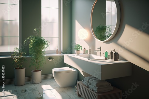 architectural visualization of luxury bathroom