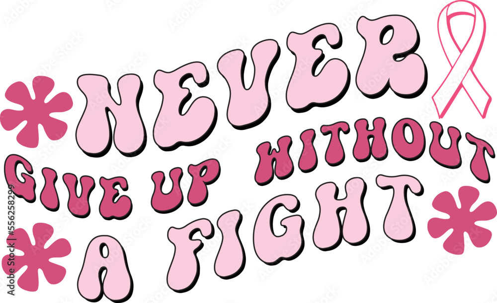 Fototapeta premium Retro Breast Cancer Awareness