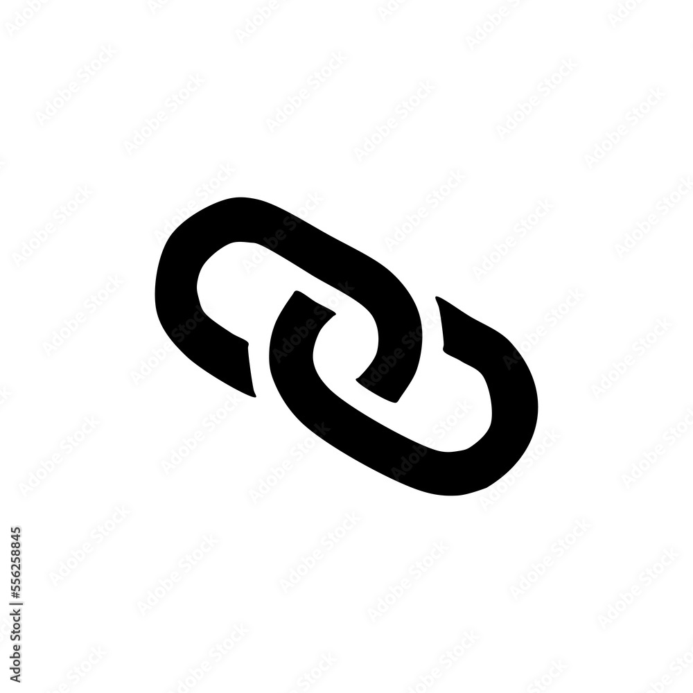 Chain hand drawn icon.