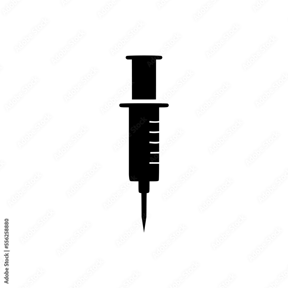 Syringe, injection hand drawn icon. Syringe, injection hand drawn icon.