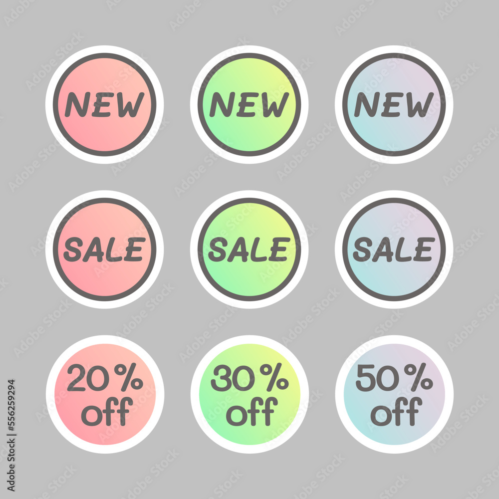 Sale stickers. Bright set of discount lables, promotional badges, price tags, special offers. Sale stickers. Bright set of discount lables, promotional badges, price tags, special offers.