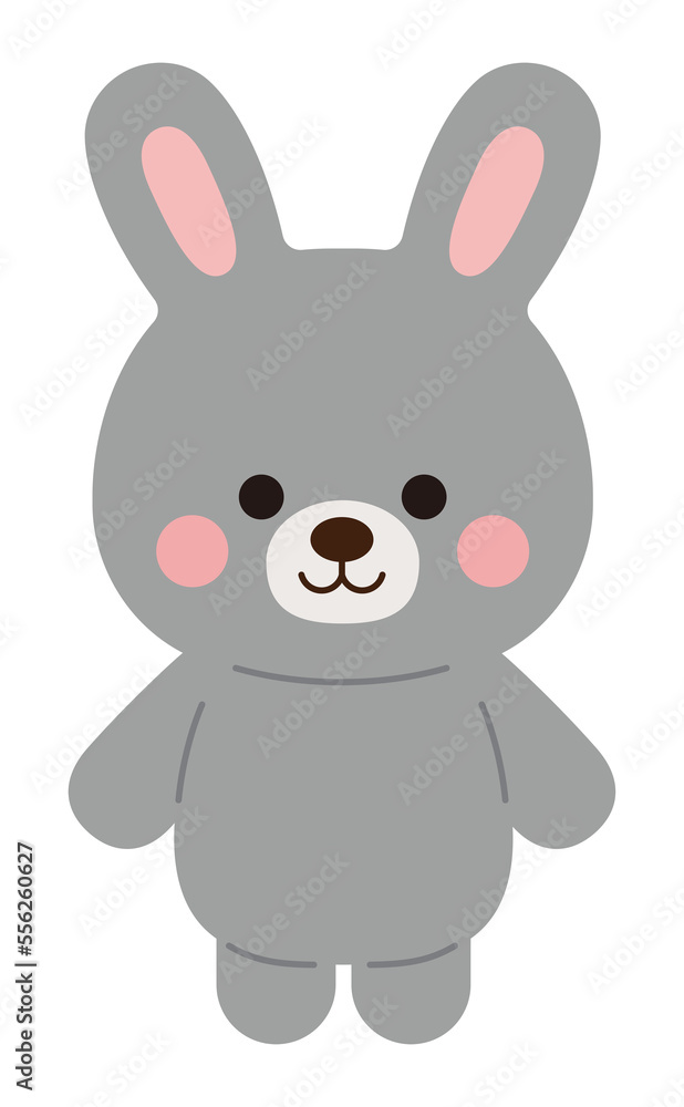 rabbit character illustration icon set with cute and smiling expressions. rabbit character illustration icon set with cute and smiling expressions.