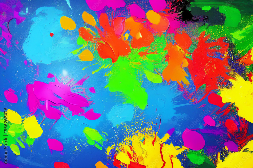 Paint splash art