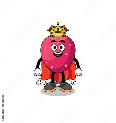 Mascot Illustration of prickly pear king