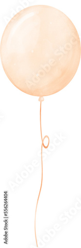 cute sweet cream pastel balloon no wire watercolour