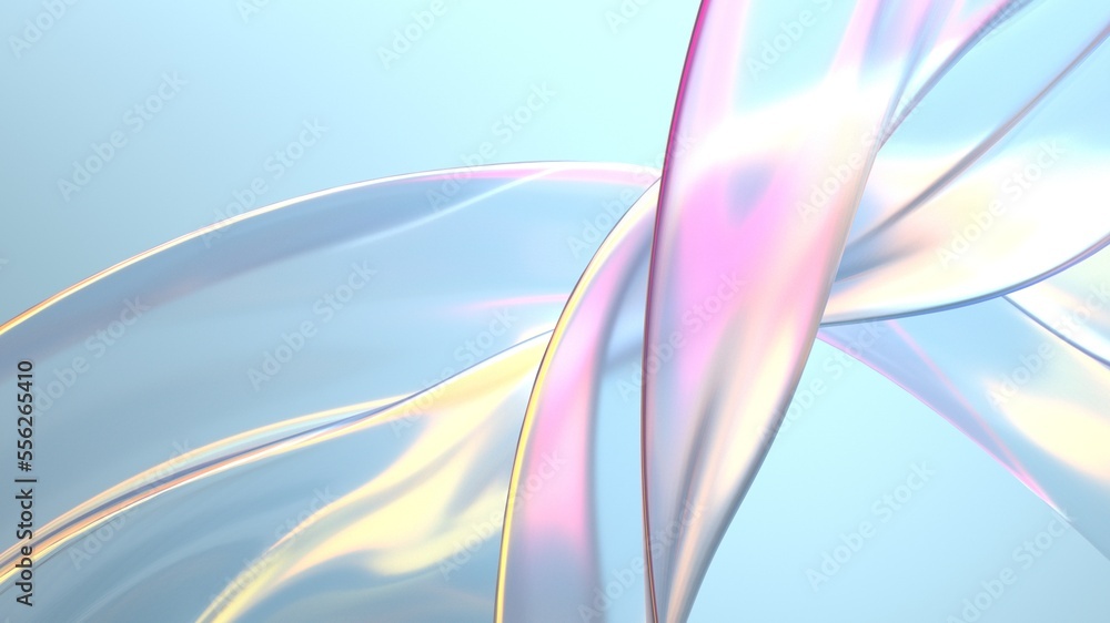 Abstract background with smooth glass waves Abstract background with smooth glass waves