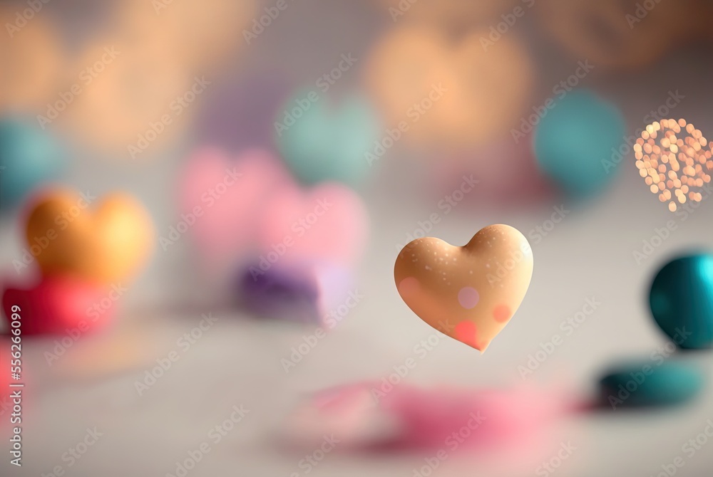 illustration background of cute heart shape in pastel tone color ornament illustration background of cute heart shape in pastel tone color ornament