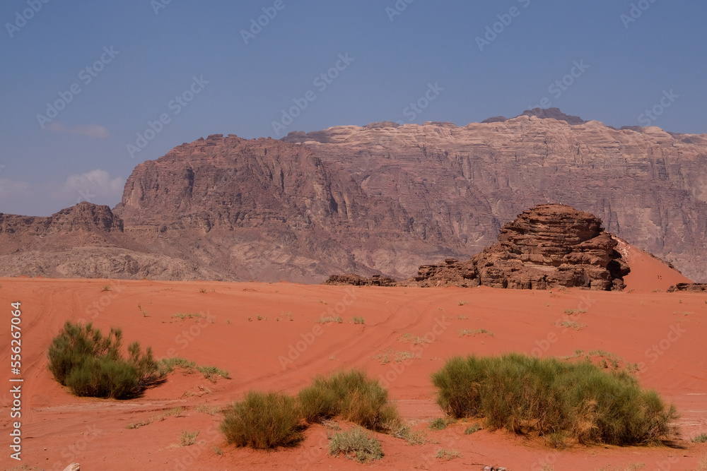 Naklejka premium Le désert du Wadi Rum en Jordanie