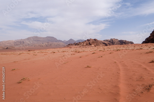 Le désert du Wadi Rum en Jordanie