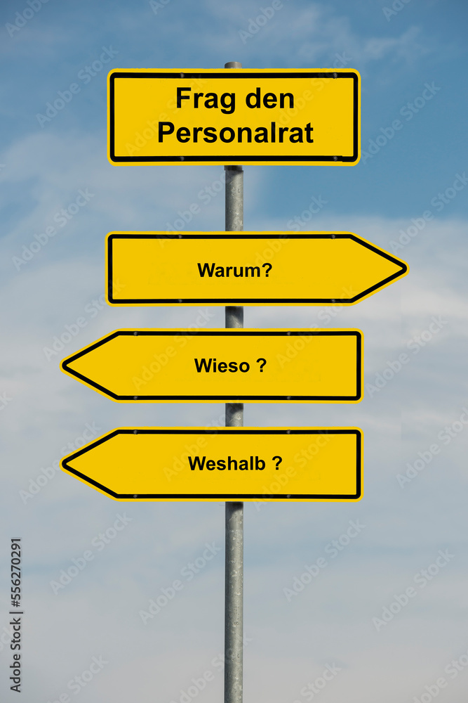 Fototapeta premium Betriebsrat, Personalrat, MIV