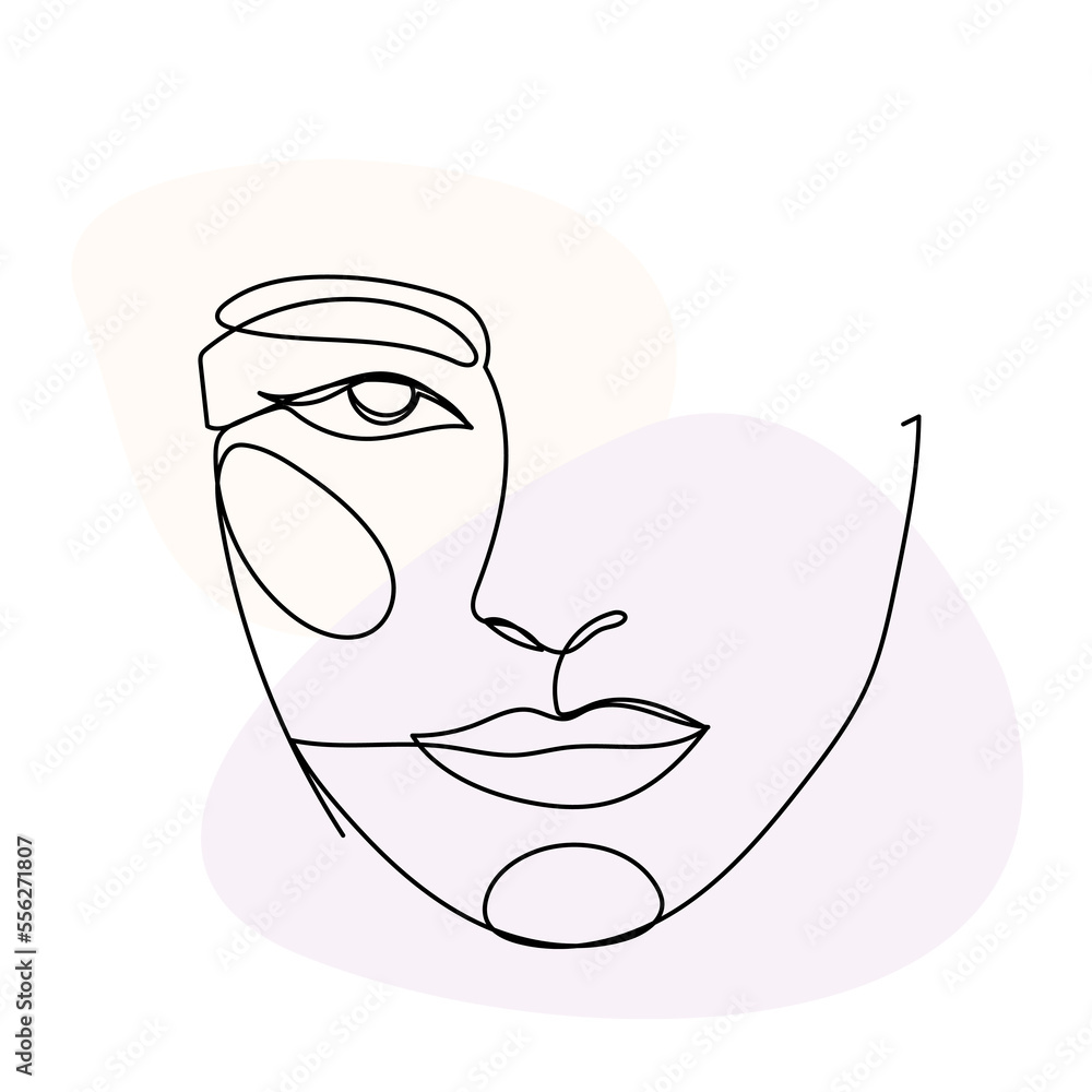 Woman Monoline Face Portrait Abstract Aesthetic Minimalist Poster Decoration Element Icon Vector Illustration Pattern Background Woman Monoline Face Portrait Abstract Aesthetic Minimalist Poster Decoration Element Icon Vector Illustration Pattern Background