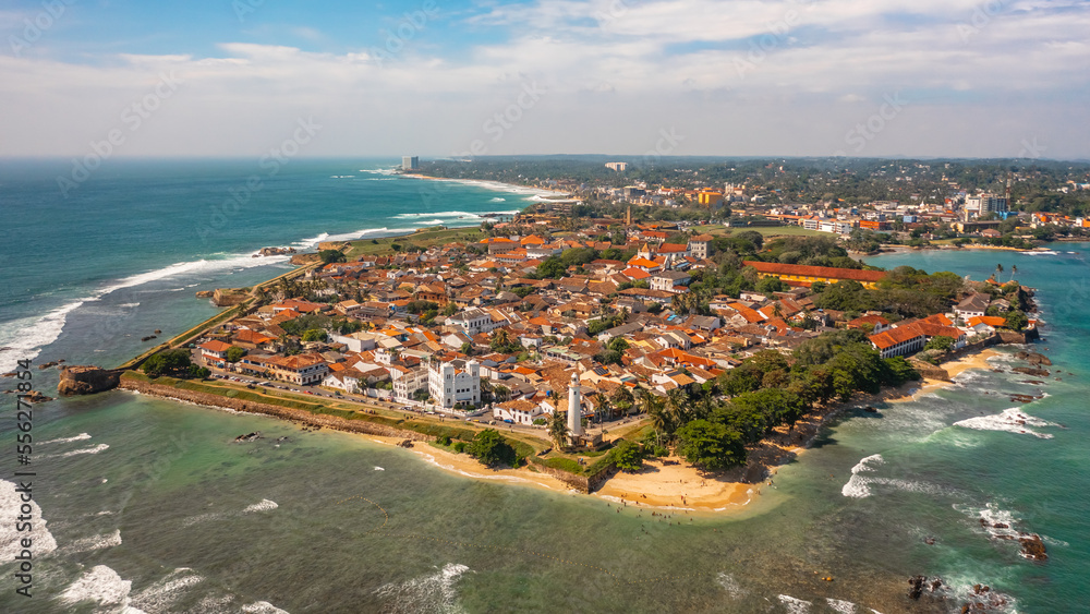 Aerial view of Galle Dutch Fort in Sri Lanka