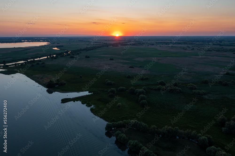 Sunset in the Danube Delta at Mila 23 Romania Sunset in the Danube Delta at Mila 23 Romania