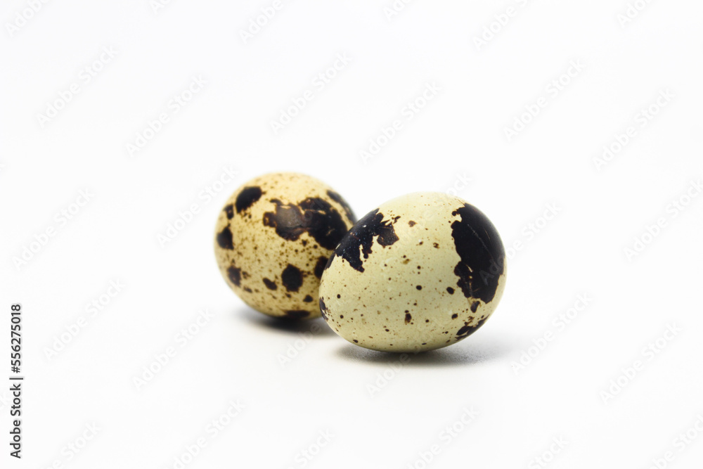 Quail Eggs Kissing Each Other, Pareidolia Effect on Quail eggs. Isolated on White Quail Eggs Kissing Each Other, Pareidolia Effect on Quail eggs. Isolated on White