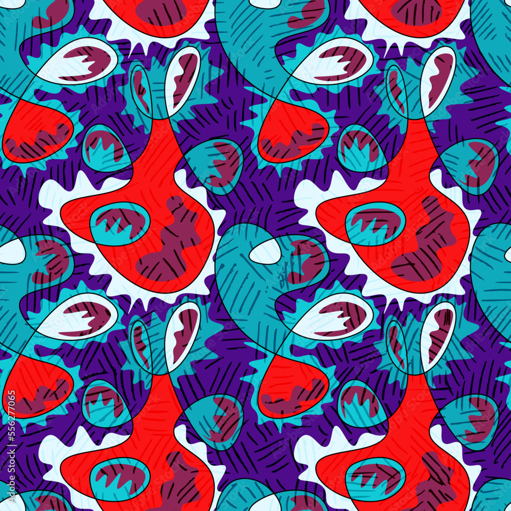 Naklejka premium Abstract colorful strange vector pattern 