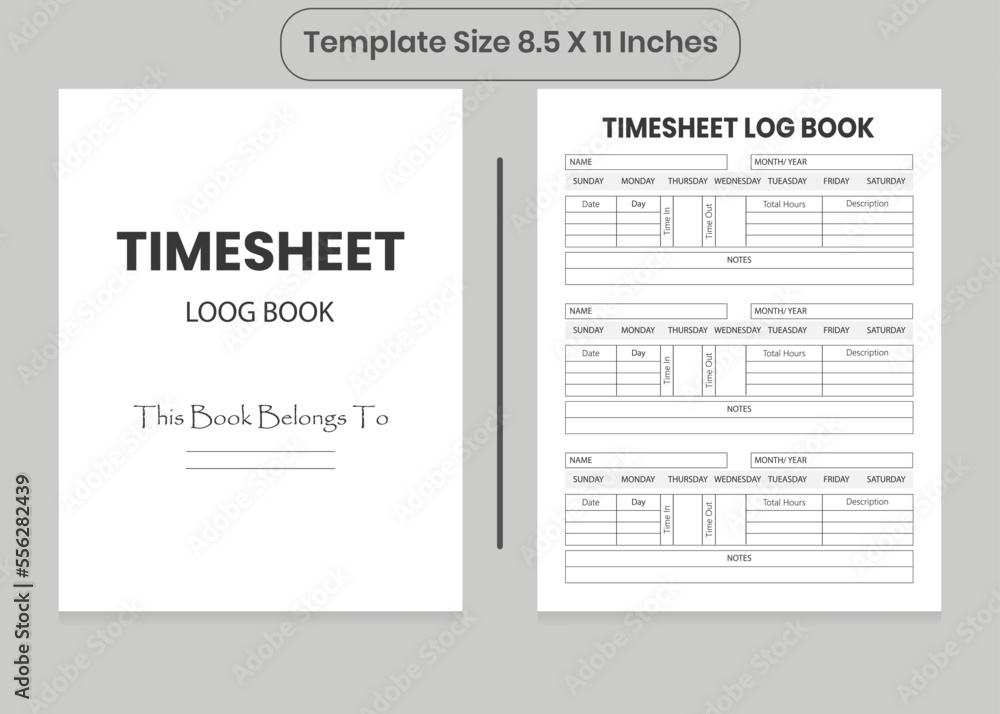 Timesheet Logbook And KDP Interior Timesheet Logbook And KDP Interior