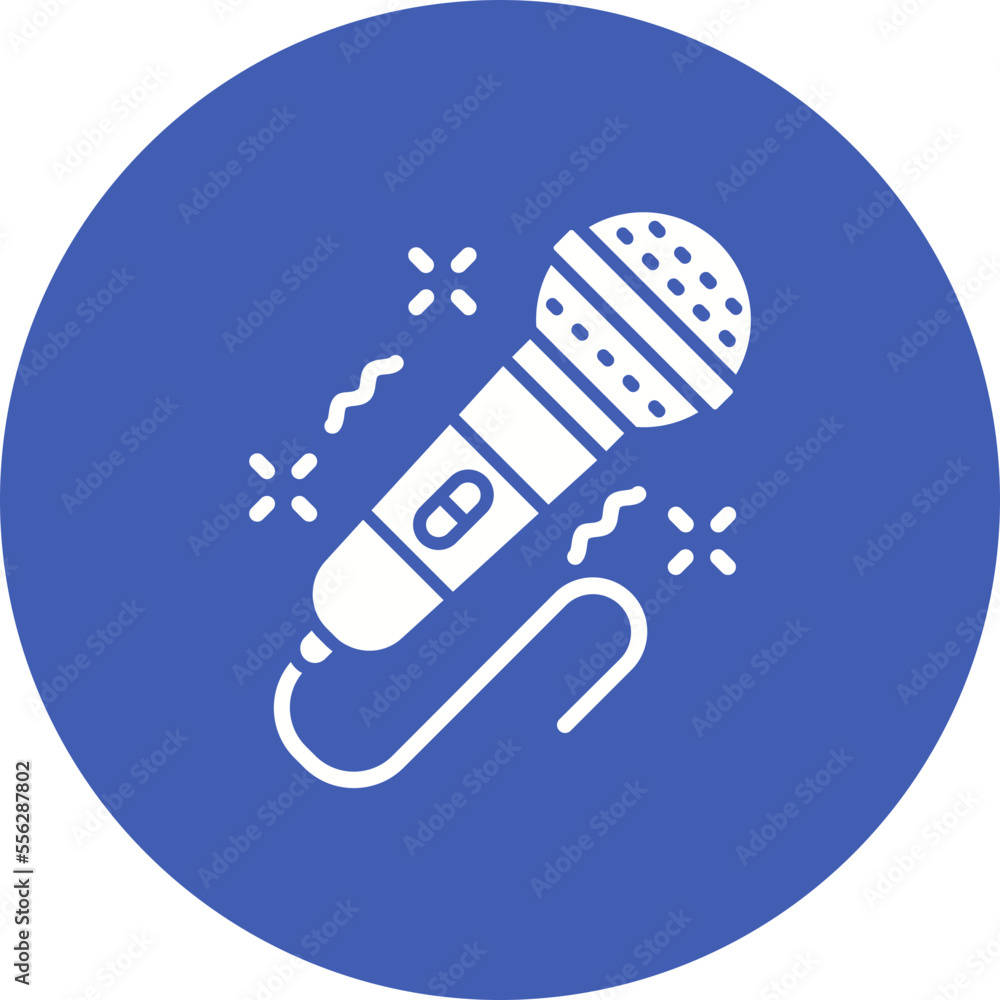 Microphone Multicolor Circle Glyph Inverted Icon Microphone Multicolor Circle Glyph Inverted Icon