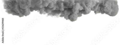 Black cloudiness over top isolated transparent backgrounds 3d rendering
