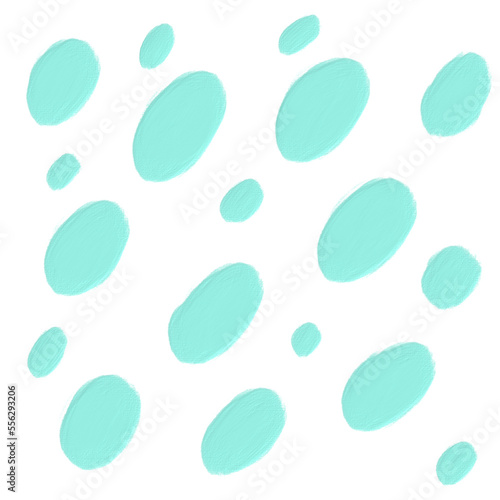 tiffany blue acrylic oil paint brush style element aesthetic circle background png vector file