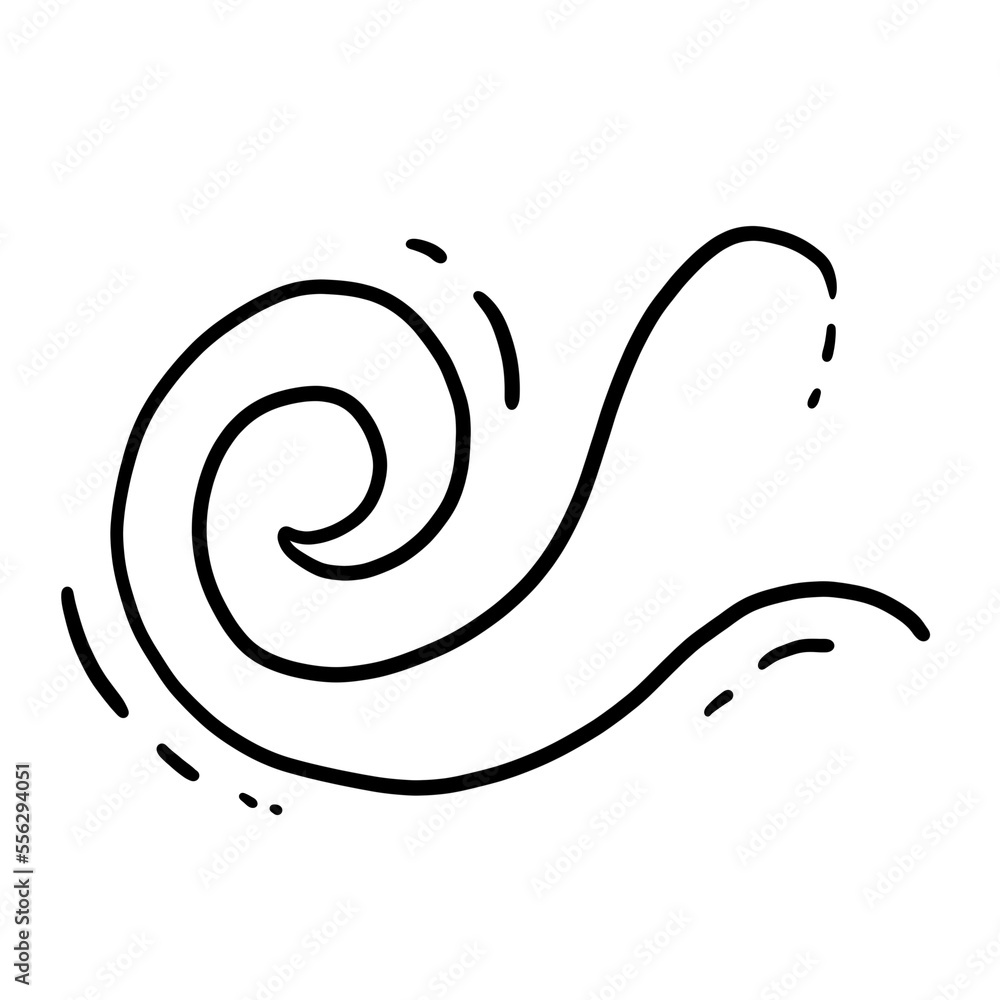 Obraz premium Abstract Swirl Illustration Element