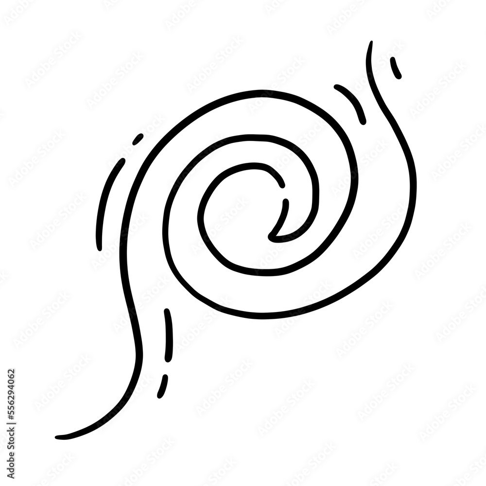 Obraz premium Abstract Swirl Illustration Element