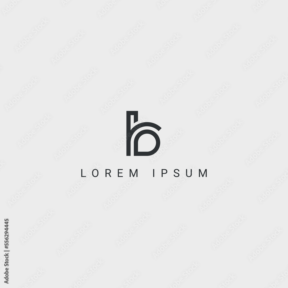 Alphabet letter RB or BR icon logo vector. Stock Vector | Adobe Stock