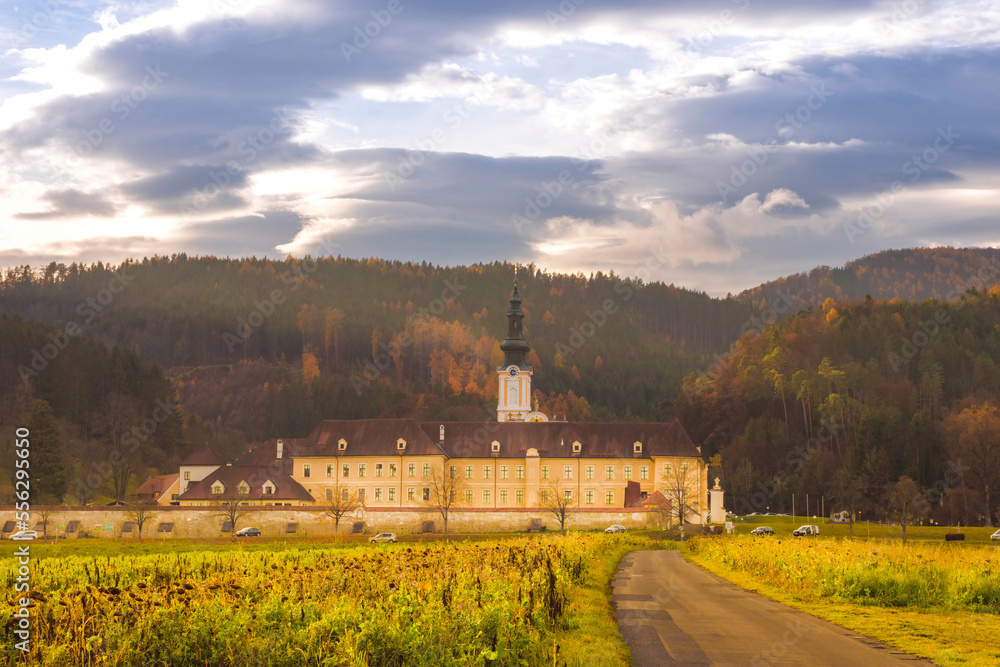 Φωτογραφία The picturesque Rein Abbey, founded in 1129, the oldest Cistercian abbey in the